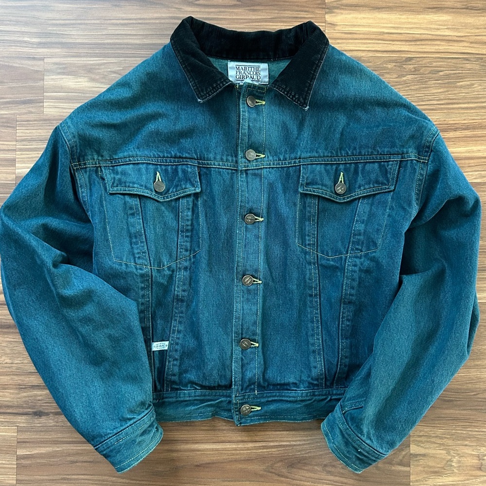 Marithé Françoise Girbaud Vintage Green Denim Jacket